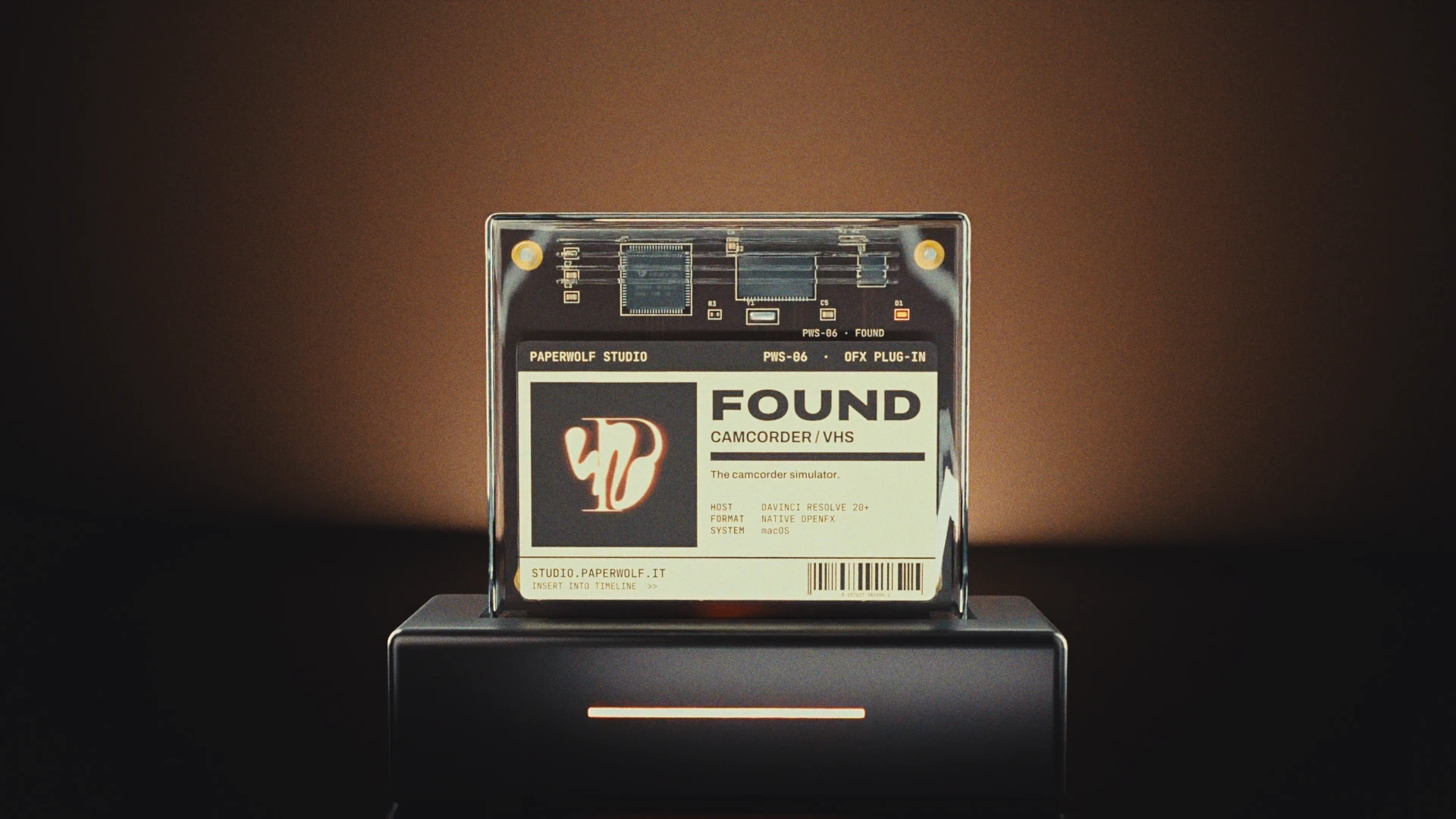FOUND cartridge seated in the Paperwolf dock